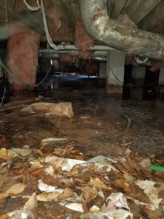 Crawl space flood assessment for Commercial Water Damage Restoration in Westtown