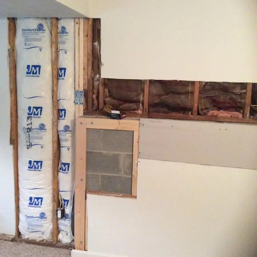 Wall insulation replacement during Structural Drying in Westtown
